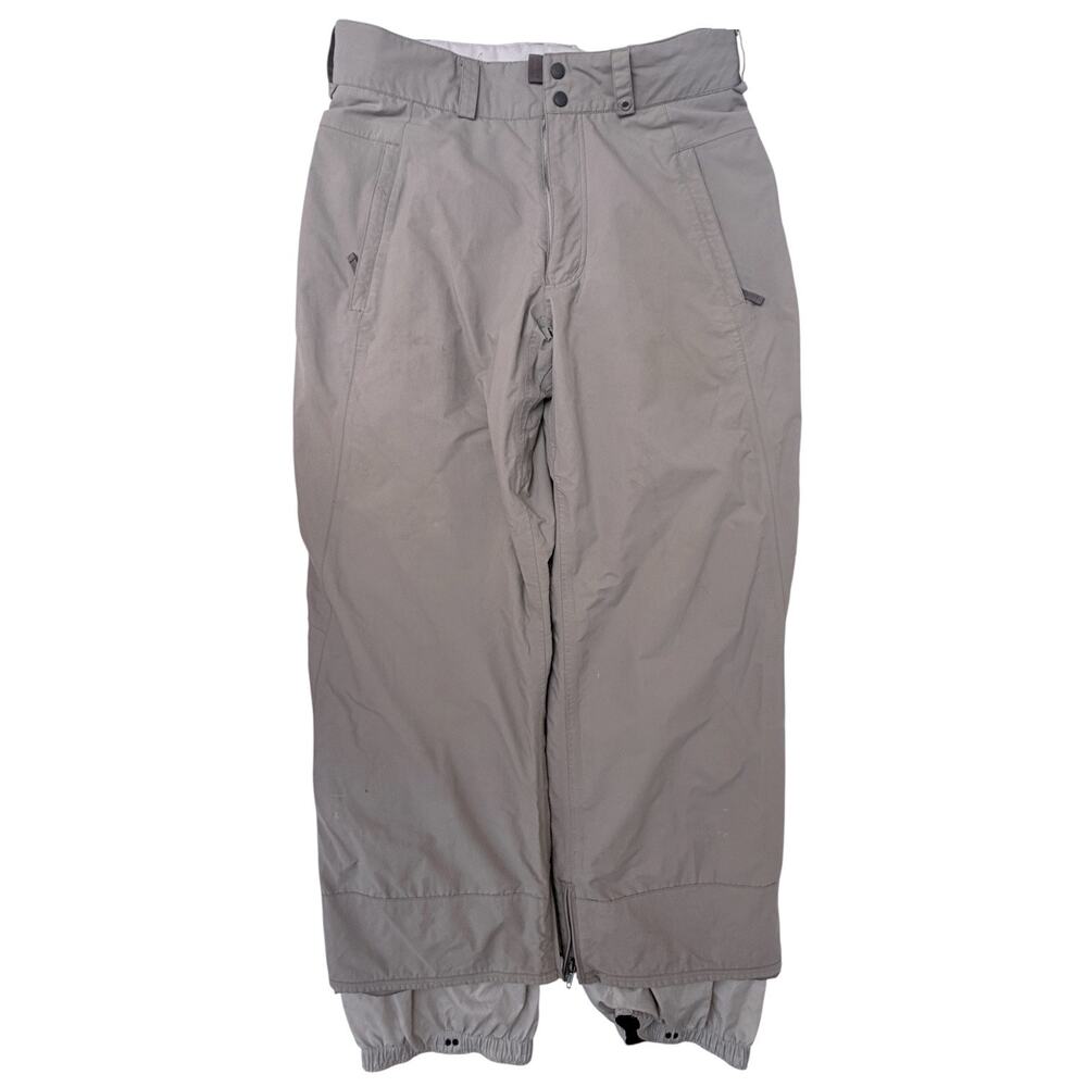 Burton Mens Snowboard Pants Large Beige Waterproof Insulated Ski Snow